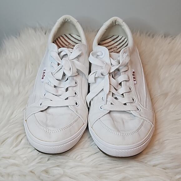 Taos Moc Star White Canvas Sneakers - Picture 1 of 10
